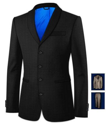 Costume Homme Metz with 4 Buttons, Single Breasted
