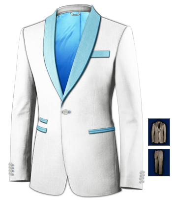 Costume Adveris with 1 Button, Single Breasted