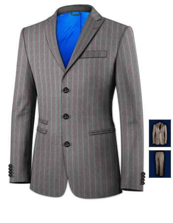 Costume Ray� Taille 44 with 3 Buttons, Single Breasted