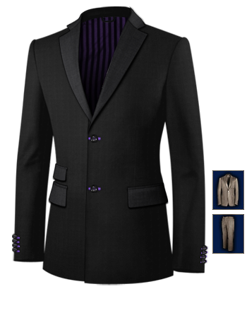 Smoking Homme with 2 Buttons, Single Breasted