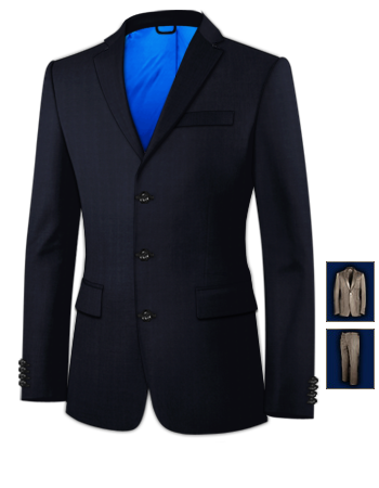 Costume T 44 with 3 Buttons, Single Breasted
