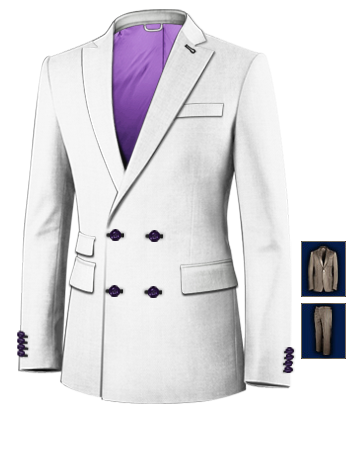 Costume Original with 4 Buttons,double Breasted (2 To Close)
