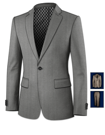 Cheap Suit Montreal with 1 Button, Single Breasted