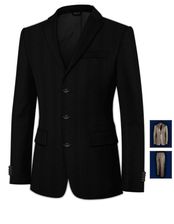 Ensemble Homme with 3 Buttons, Single Breasted