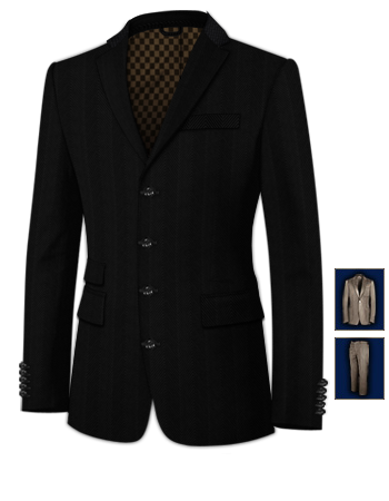 Vetement De Ceremonie Sur Mesure with 4 Buttons, Single Breasted