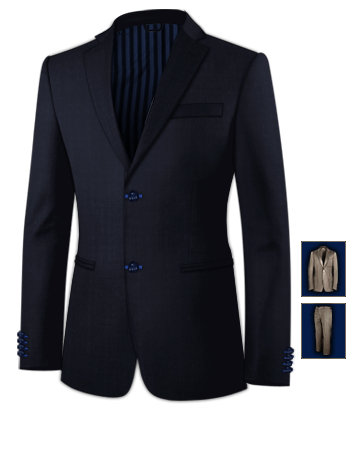 Costume De Grande Couturier with 2 Buttons, Single Breasted