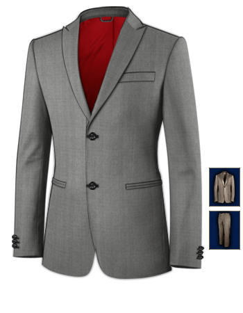 Costume Slim with 2 Buttons, Single Breasted