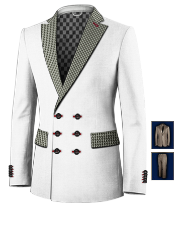 Costume Modulable with 6 Buttons, Double Breasted (3 To Close)