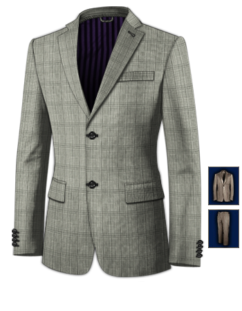 Costume Super 250 with 2 Buttons, Single Breasted