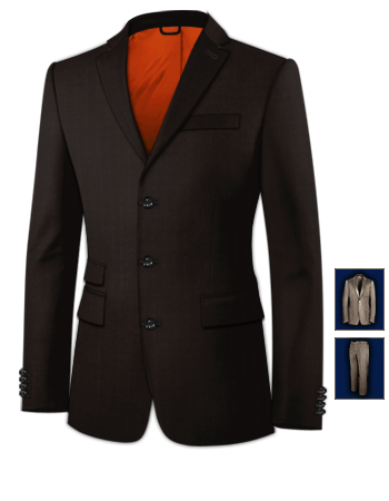 Acheter Costume Marron Prune with 3 Buttons, Single Breasted