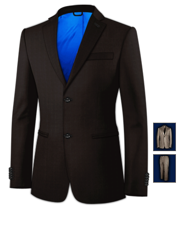 Vestes Costumes Hommes with 2 Buttons, Single Breasted