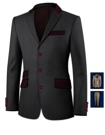 Blazer Homme Pas Cher with 3 Buttons, Single Breasted