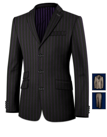 Usine Costume Pas Cher with 3 Buttons, Single Breasted