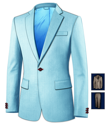 Costume Sur Mesure Laser with 1 Button, Single Breasted