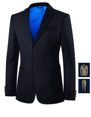 Costumes Trois Pi�ces with 2 Buttons, Single Breasted