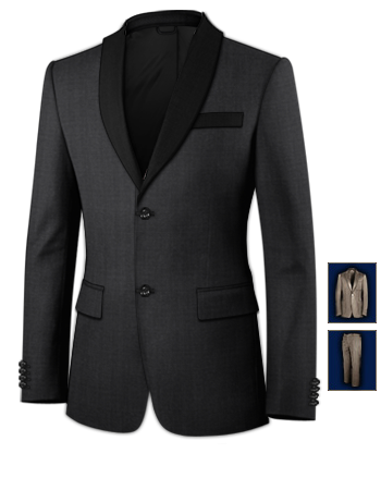 Costume 3 Pi�ces Marine with 2 Buttons, Single Breasted