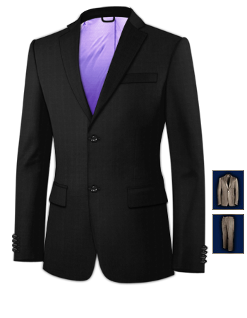 Costume Homme Dcontract Moderne with 2 Buttons, Single Breasted