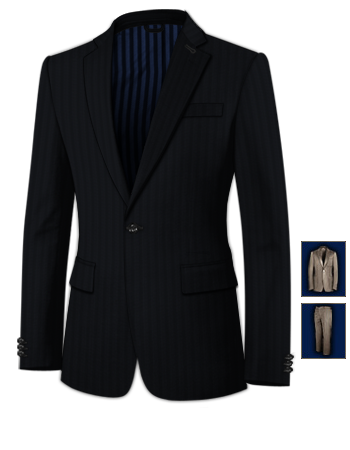 Cr�er Un Costume with 1 Button, Single Breasted