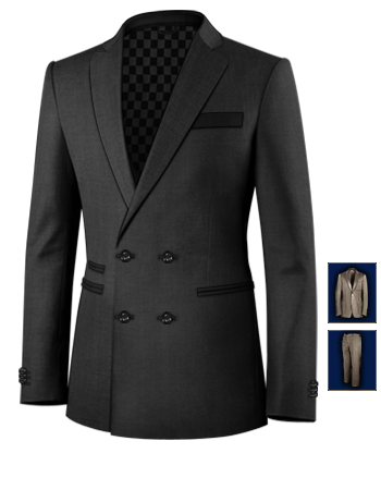 Costume Chemise with 4 Buttons,double Breasted (2 To Close)