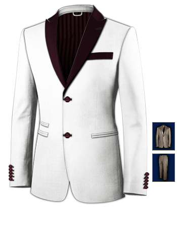 Costumes Homme Fort with 2 Buttons, Single Breasted