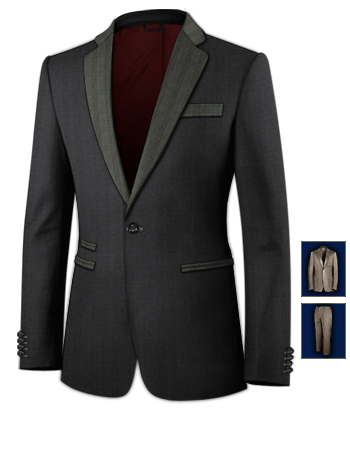 Beau Costume with 1 Button, Single Breasted
