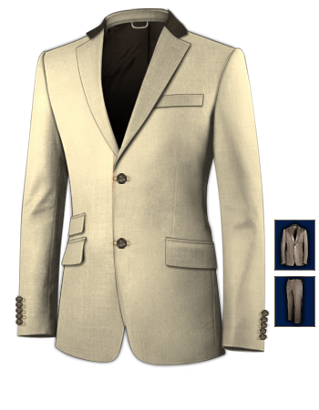 Costume Homme St Etienne 42 with 2 Buttons, Single Breasted
