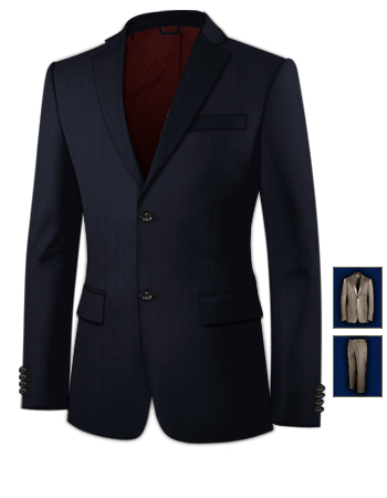 Costume Historique Vente with 2 Buttons, Single Breasted
