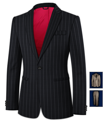 Achat Costume Sur Mesure with 1 Button, Single Breasted