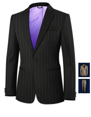 Confection De Costume Hommes with 1 Button, Single Breasted