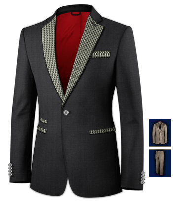Robe Sur Mesure Pas Cher with 1 Button, Single Breasted