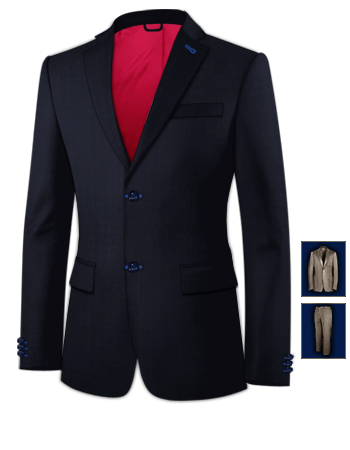 Costume Sur Mesure A Paris with 2 Buttons, Single Breasted
