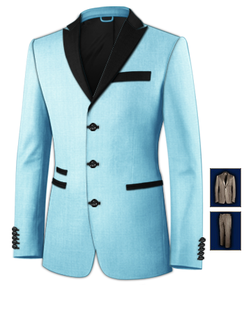 Costume Hommes Travail Cigarette with 3 Buttons, Single Breasted