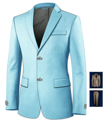 Costumes Homme Super 200 with 2 Buttons, Single Breasted