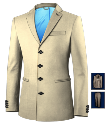 Costume Sur Le Vignoble with 4 Buttons, Single Breasted